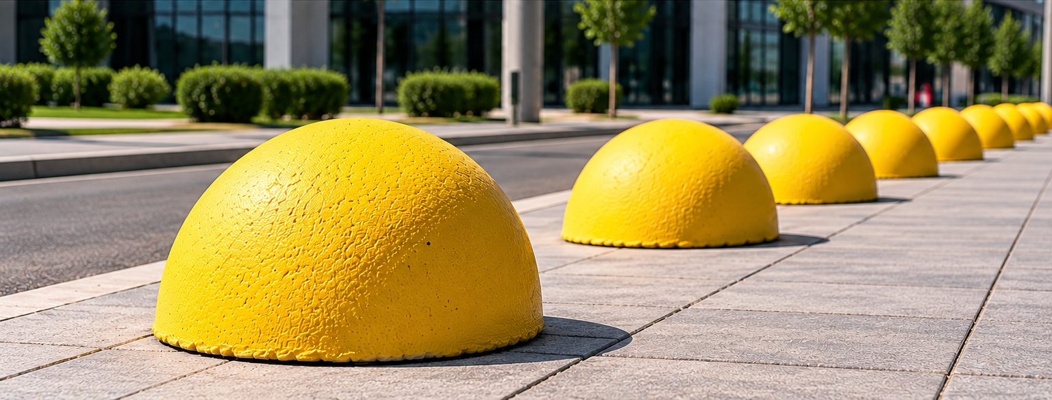 Concrete parking hemisphere